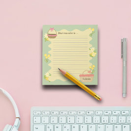 Coquette thema Bloemen & mandje Personaliseren Notitieblok