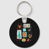 Coquette Tis The Season Christmas Santa Nk Preppy  Sleutelhanger (Voorkant)