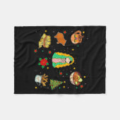 Coquette Tis The Season Mexican Christmas Spanish Fleece Deken (Voorkant (Horizontaal))