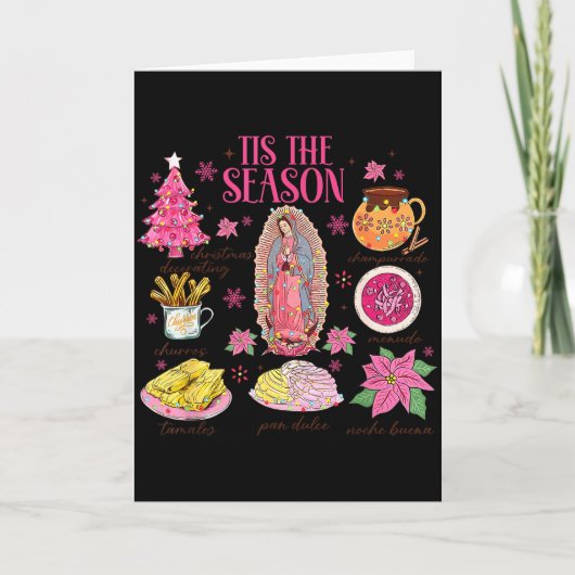 Coquette Tis The Season Mexican Christmas Spanish  Kaart (Voorkant)