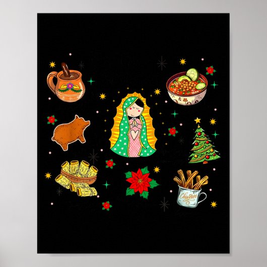 Coquette Tis The Season Mexican Christmas Spanish Poster (Voorkant)