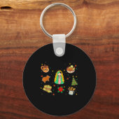 Coquette Tis The Season Mexican Christmas Spanish  Sleutelhanger (Voorkant)