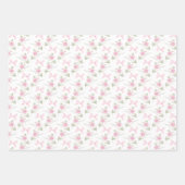 Coquette Toile De Jouy Pink Bow Inpakpapier Vel (Voorkant)