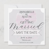 Coquette Transparante Roze Platte Save The Date Ka (Achterkant)
