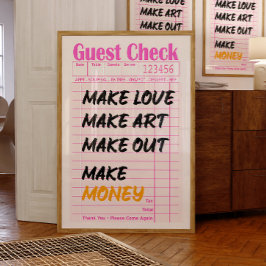 Coquette typografie vrouwelijke motivatie muurkuns poster