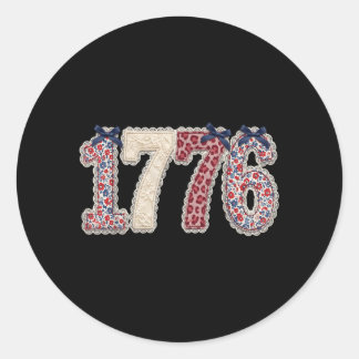 Coquette USA 1776 250 Bloemendertig juli Ronde Sticker