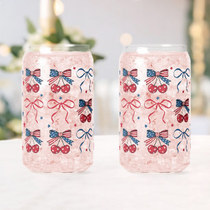 Coquette USA Glas Set, 4 juli Cadeau voor Vrouwen