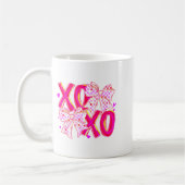 Coquette Valentine Xoxo Funny Valentine Bow Hearts Koffiemok (Links)
