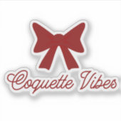 Coquette Vibes Sticker | Cute Boog Aesthetic Stick (Voorkant)