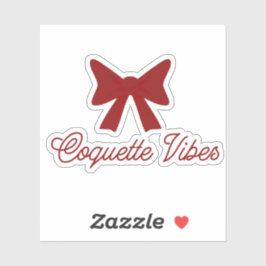 Coquette Vibes Sticker | Cute Bow Aesthetic Sticke