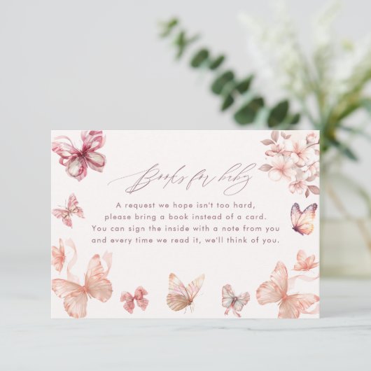 Coquette vlinder | Vlinders Boeken voor Baby Informatiekaartje (Staand voorkant)