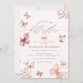 Coquette Vlinder |  Vlinders Bruidsdouche  Kaart (Voorkant)