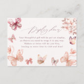 Coquette vlinder | Vlinders Display Douche Informatiekaartje (Voorkant)