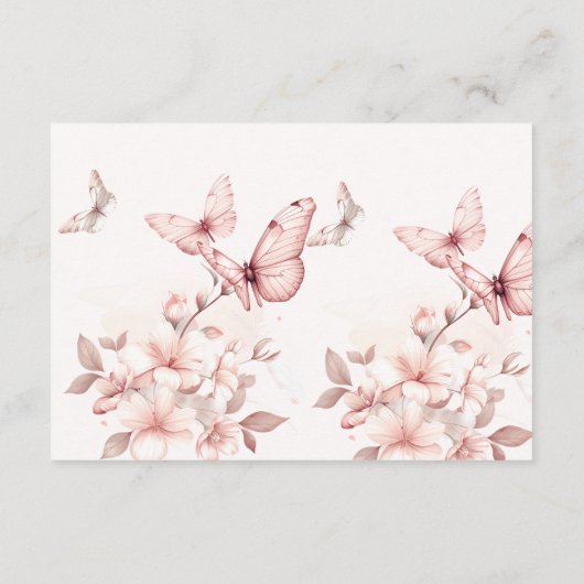 Coquette vlinder | Vlinders Luier Raffle Informatiekaartje (Achterkant)