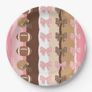 Coquette Voetbal Bows Luipaard Patroon (11) Papieren Bordje
