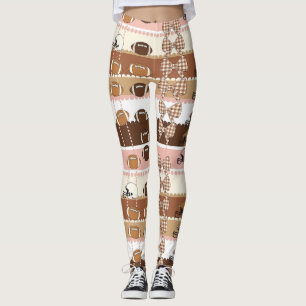 Coquette Voetbal Strik Boog Luipaard Patroon (5) Leggings