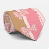 Coquette Voetbal Strik Boog Patroon (9) Stropdas (Opgerold)