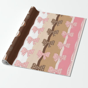 Coquette Voetbal Strik Boogpatroon (11) Cadeaupapier