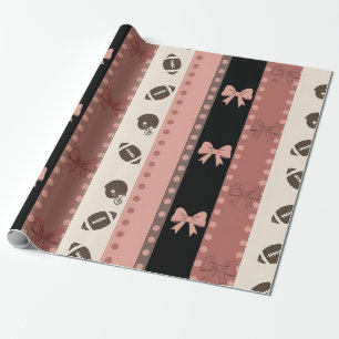 Coquette Voetbal Strik Boogpatroon (13) Cadeaupapier