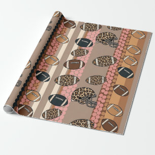 Coquette Voetbal Strik Boogpatroon (3) Cadeaupapier