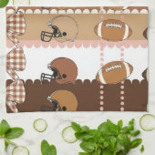 Coquette Voetbal Strik Boogpatroon (5) Theedoek (Gevouwen)