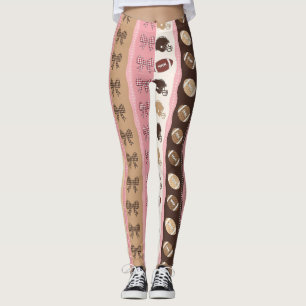 Coquette Voetbal Strik Boogpatroon (8) Leggings