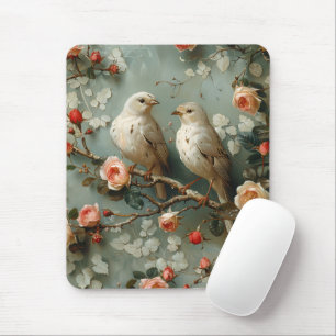 Coquette Vogels Bloemen Muismat