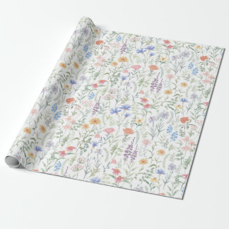 Coquette Vrouwelijke Wildflower Meadow Cadeaupapier