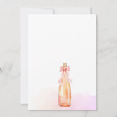 Coquette Waterverf Brunch Bubbly Vrijgezellenfeest Kaart (Achterkant)