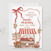 Coquette Wavy Bow Orchard Patch Girl Verjaardag Kaart (Voorkant)