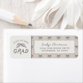 Coquette Whimsical Bows Class of 2026 Graduation Etiket (Insitu)