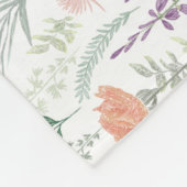 Coquette Wilde Bloemenweide Fleece Deken (Hoek)