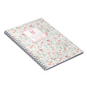 Coquette Wildflower Meadow Personalised Pink Notitieboek (Rechterzijde)