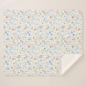 Coquette Wildflower Weide Sherpa Deken (Voorkant (horizontaal))