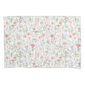 Coquette Wildflowerweide Roze Kussensloop (Voorkant)