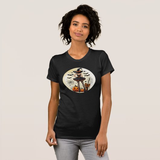 Coquette Witch Halloween T-shirt (Voorkant volledig)
