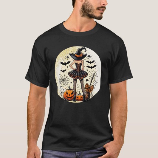 Coquette Witch Halloween T-shirt (Voorkant)