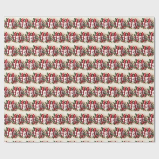  Coquette Wrapped Cadeau voor Kerstmis Cadeaupapier (Vlak)