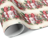 Coquette Wrapped Cadeau voor Kerstmis Cadeaupapier (Rol Hoek)
