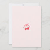 Coquette Ze is de kers op het Vrijgezellenfeest Kaart (Achterkant)