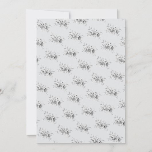 Coquette Zilver Zoet 16 Bloemen Glam Kaart (Achterkant)