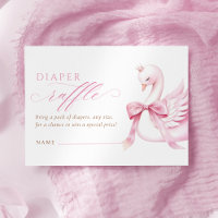 Coquette Zwaan Princess Baby shower Luier Raffle