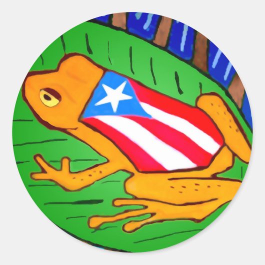 Coqui-flag Sticker Klein (Voorkant)