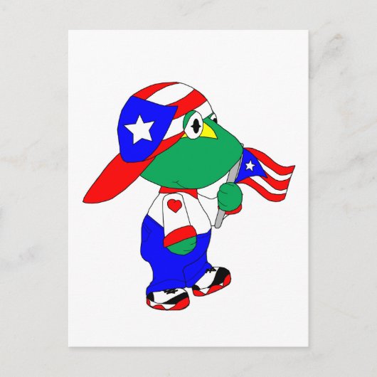 Coqui Puerto Rico Pride Briefkaart (Voorkant)