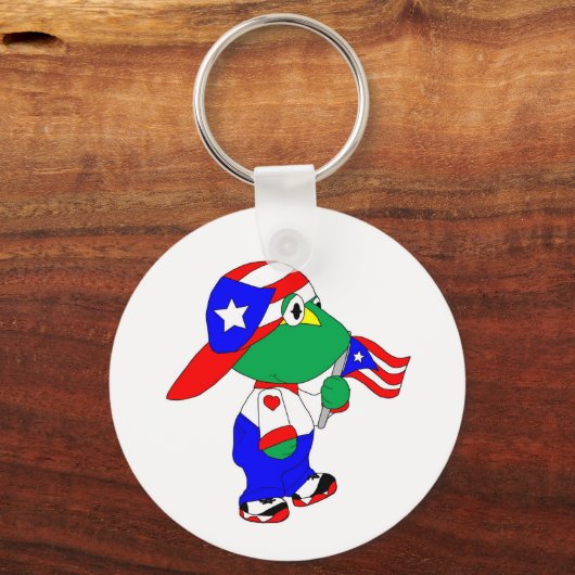 Coqui Puerto Rico Pride Sleutelhanger (Voorkant)