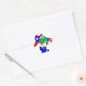 Coqui Puerto Rico Pride Vierkante Sticker (Envelop)