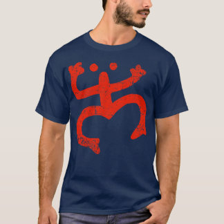 Coqui Puerto Rico rood ontwerp T-shirt