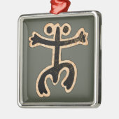 Coqui Taino Metalen Ornament (Links)