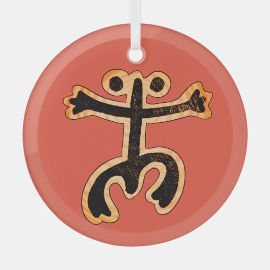 Coqui Taino-Ornament Glas Ornament (Voorkant)