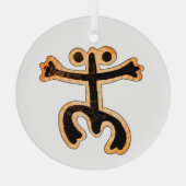 Coqui Taino-Ornament Glas Ornament (Achterkant)